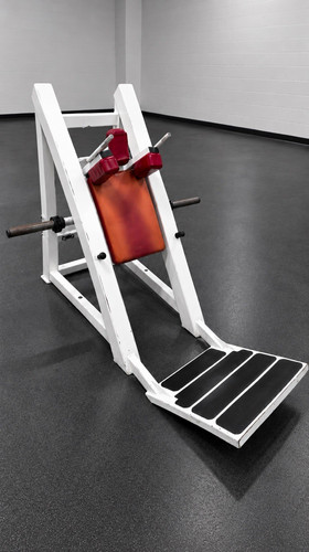 Cybex hack squat plate - hack, loaded