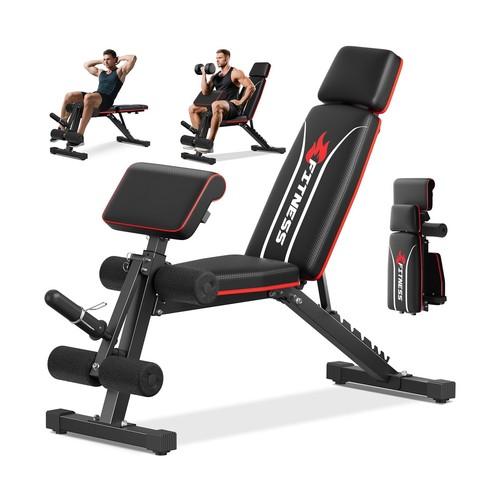 Adjustable weight bench - bench, with